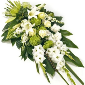 Green & White Flower Sheaf | Same Day Delivery in Melbourne