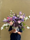 Pink & Purple Flower Vase | Same Day Delivery Melbourne