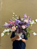 Pink & Purple Flower Vase | Same Day Delivery Melbourne