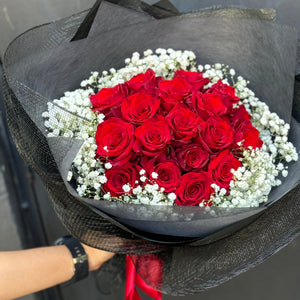 Premium Red Rose Bouquet – Same Day Flower Delivery in Melbourne CBD
