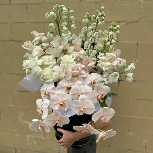 Soft colour Luxury Flower Box  | Same Day Flower Delivery Melbourne CBD
